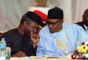President Muhammadu Buhari and VP Yomi Osinbajo