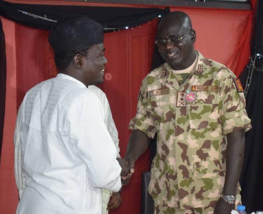 YAShuaib with General Buratai