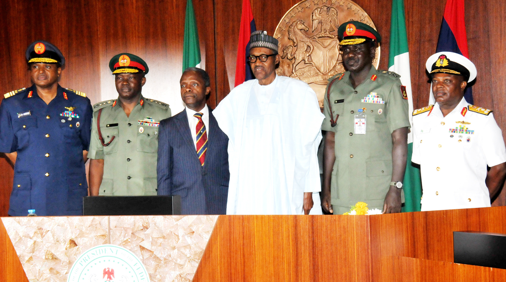 President Buhari and Service Chiefs