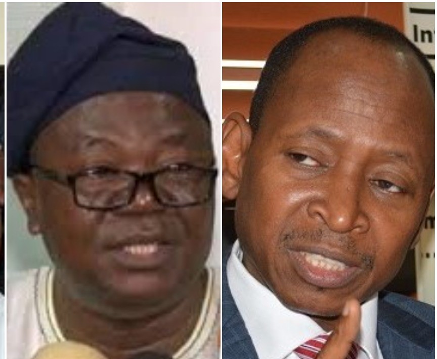 ASUU President, Prof Biodun Ogunyemi and AGF Ahmed Idris